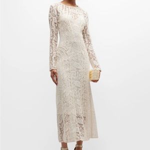 Zimmermann Devi Lace Long-Sleeve Midi Dress